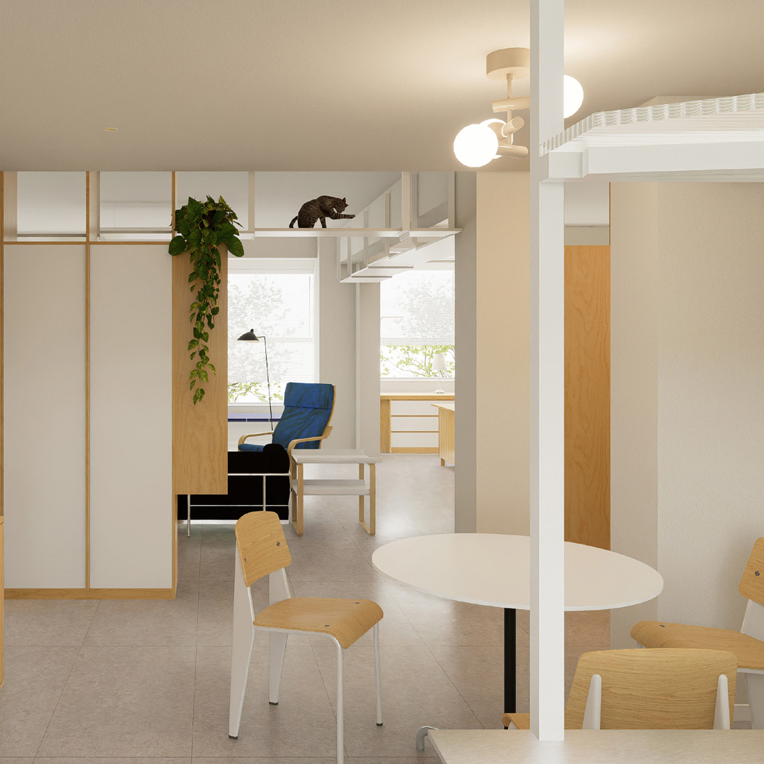 House Z 001 Kyoto リビング空間